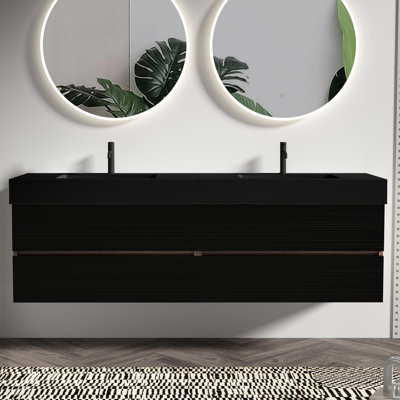Wall Mounted Single Double With Granite Top