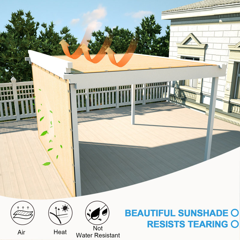 Abat-jour de pergola Artpuch, Sable, H 204 po x l 60 po x P 0,1 po