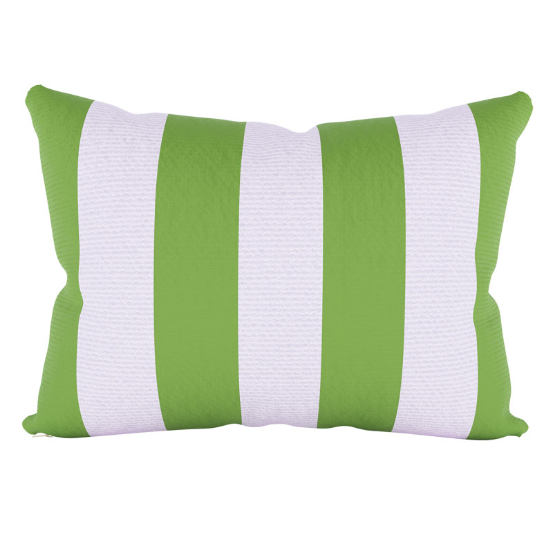 Coussin intérieur / extérieur Amala Sunbrella®, Sunbrella® rayé Refuge Garden