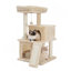 Arbre à chat multiniveaux pelucheux à double condos avec perchoirs confortables et cachettes douillettes pour jouer et se reposer-1375173460