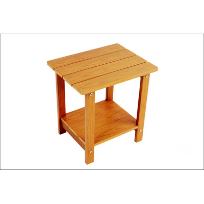 Wood-Grain Imitation Wood Side Table, Simple Yet Textured For Outdoor Picnics And Everyday Use.
