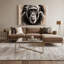Faune, art mural noir sur toile chimpanzé-859908346