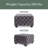 29X29X18.25 Tufted Solid Color Standard Ottoman-2102906703