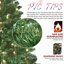 Arbre de Noël vert 9 pi avec 620 lumières DEL RVB contrôlées par le Wi-Fi, 1721 pointes en PVC, 38 fonctions d'éclairage, synchro musicale, structure à charnières et support en métal - arbre des Fêtes contrôlé par une application intelligente-303853916
