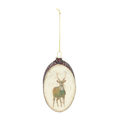Deer Disc Ornament