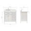 Ariel Kensington Left Offset Rectangle Single Sink Vanity-2008170970-1978879382-1978879383