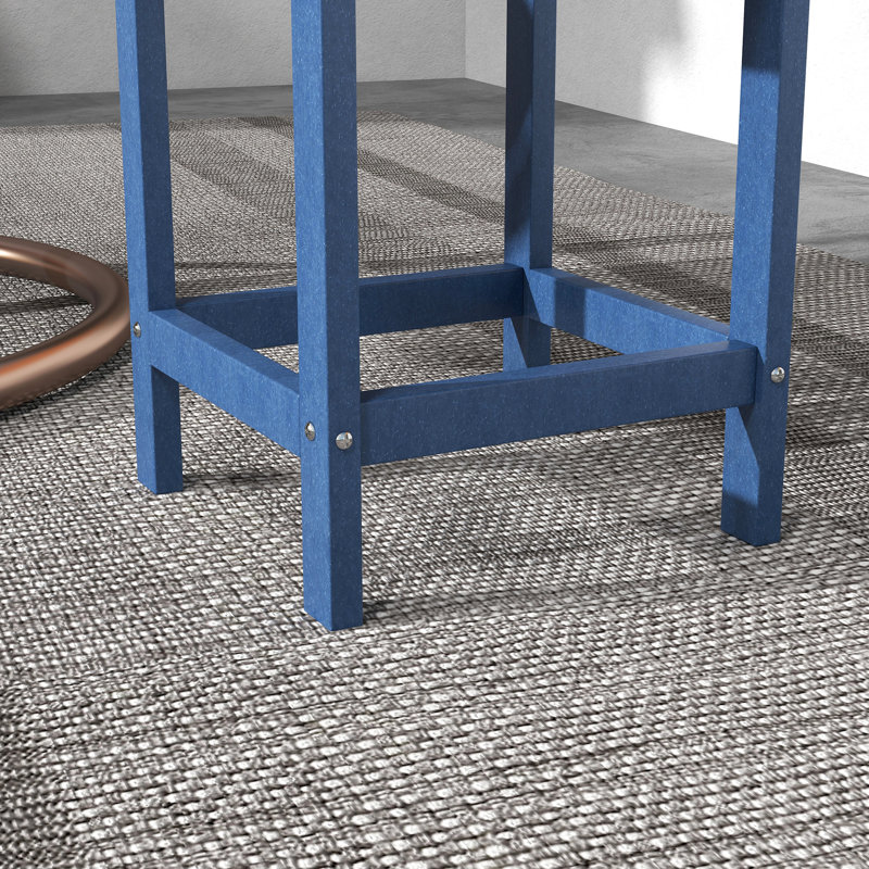 Table d'appoint extérieure carrée 15 po pour terrasse, piscine, porche et balcon Blue - capacité de 110 lb