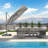 Rozon 9' Square Cantilever Umbrella with  Fade Resistance Recycled Fabric and 360-degree Rotation-1318018098