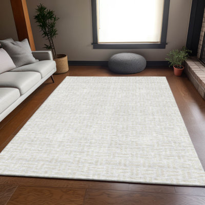 Premium Machine Washable Prisco Ivory Rug
