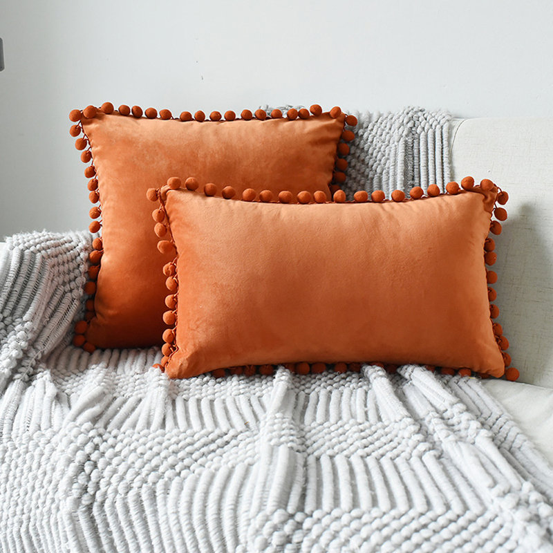 Allyson Rectangular Cushion Cover, Orange