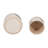 Ceramic Stoneware Saucer Planters with Perforated Design, Set of 2