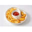 Bol de service rond en porcelaine blanche pour croustilles et sauces, avec bordure dorée, collection Portofino pour recevoir à table