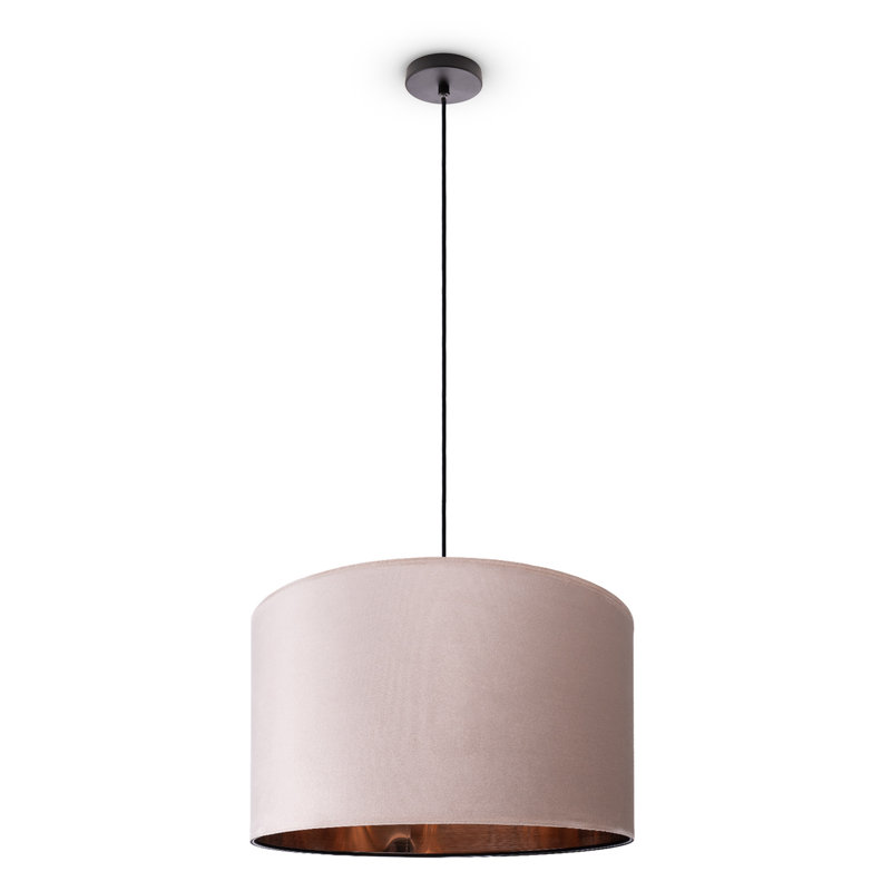 Ishmael 1 - Light Drum Pendant, Black, Beige