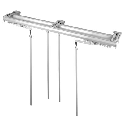 Annasofia Steel Adjustable Double Curtain Rod