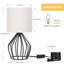 Lampe moderne noire avec base évidée