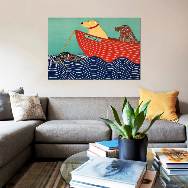 Stephen Huneck - Wrapped Canvas Print, 101.6 cm H x 66.04 cm W x 1.91 cm D
