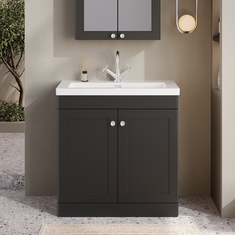 Classique Bathroom Vanity, Soft Black, 81.3 cm W