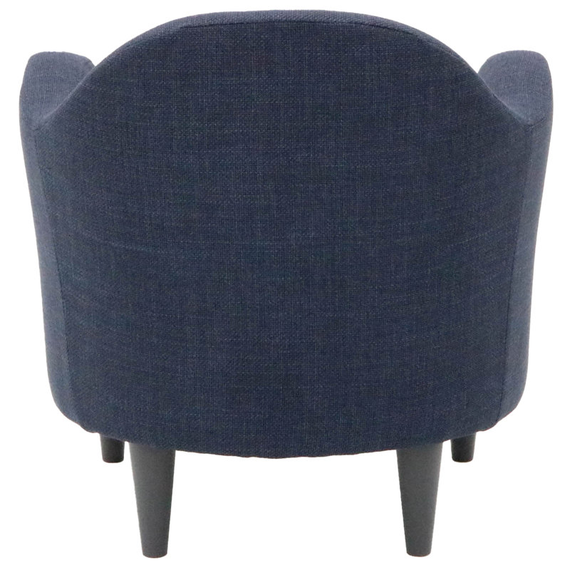 Reider Upholstered Armchair, Navy Polyester Blend