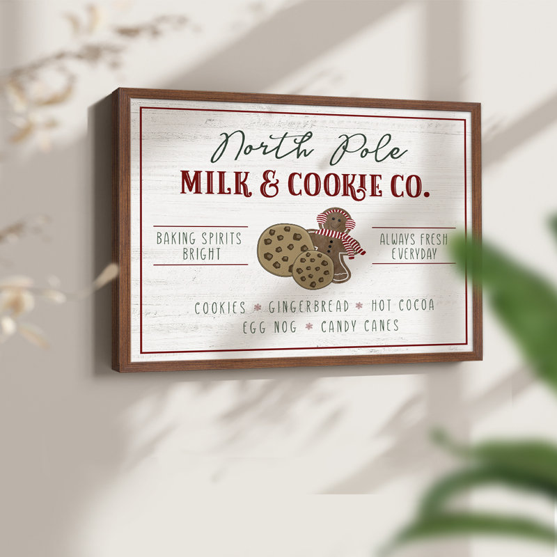 Milk and Cookie Co-Print - Restickable, Noyer, H 16 po x l 20 po