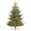 Arbre de Noël 55,1 po de largeur, 300 lumières à DEL, 1218 branches, pin artificiel nordique 7,5 pi