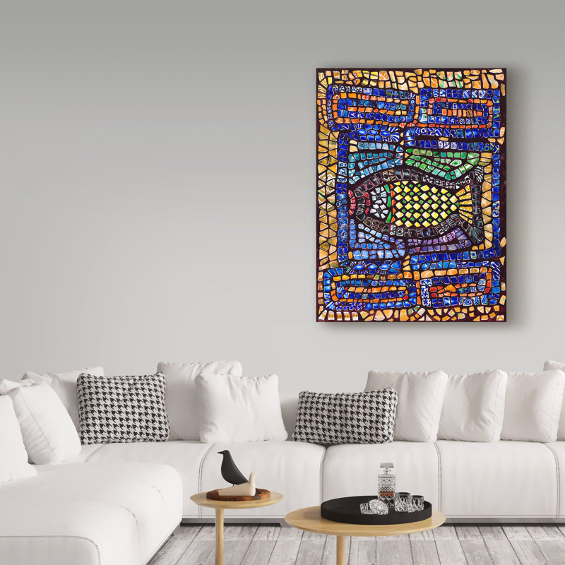 « mola 3 », reproduction de peinture à l’acrylique sur toile tendue, H 19 po x l 14 po x P 2 po