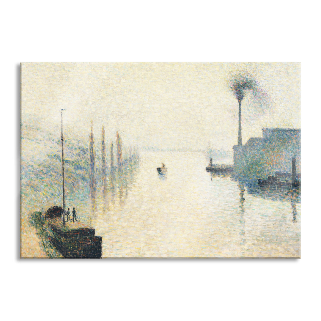 Glasbild Alfred Sisley - Die Terrasse in Saint-Germain Spring