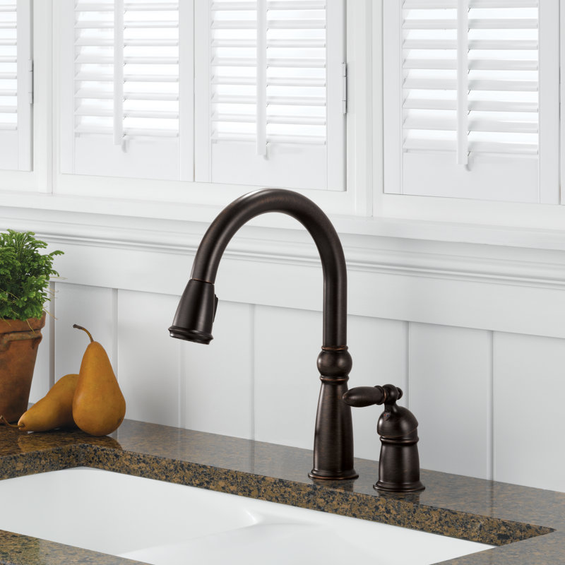 Victorian Hot & Cold Water Dispenser with Swivel Spout and MagnaTite® Docking and Diamond Seal Technology, Venetian Bronze