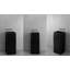 Lavabo sur pied en fer noir, 40 cm (15,7 po) de largeur x 85 cm (33,5 po) de hauteur-121425581-121425577