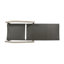 Chaise longue en bois et osier Hampton