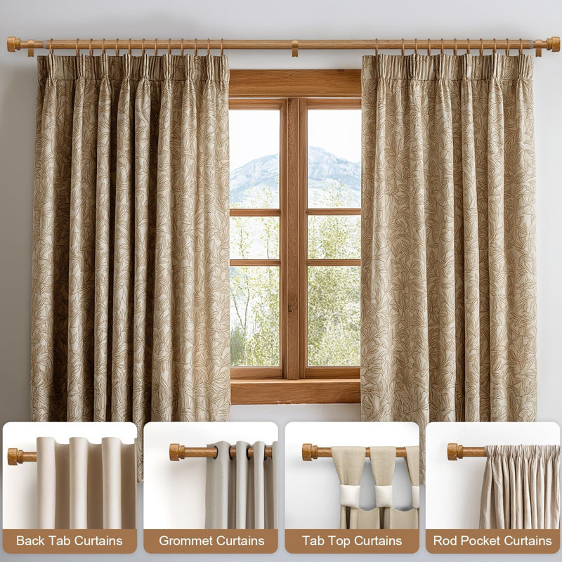 Wood Curtain Rods
