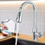 Kitchen Sink Faucet 1 Hole Single Handle 360° Swirl Pull Down Sprayer Mixer Tap-29179770