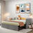 Upholstered Daybed With Pop Up Trundle-773703817