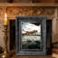 Cadre photo noir élégant 1 pièce 8 po x 10 po avec façade en plexiglas-130563808-130563810-130563811