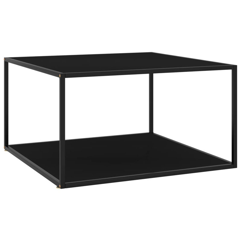 Gai Floor Shelf Coffee Table with Storage, Black