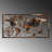 Hand-Painted Decorative Metal Wall Accessory, 47.2 x 23.6 inches | 100% Metal Construction, Thickness: 0.06 inches | Unique Color Variations, Lightweight at 7.1 lbs | Perfect for Home Decor, Living Room & Office Spaces-702435354
