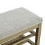 Banc de rangement rembourré avec range-chaussures à deux niveaux-1998876407
