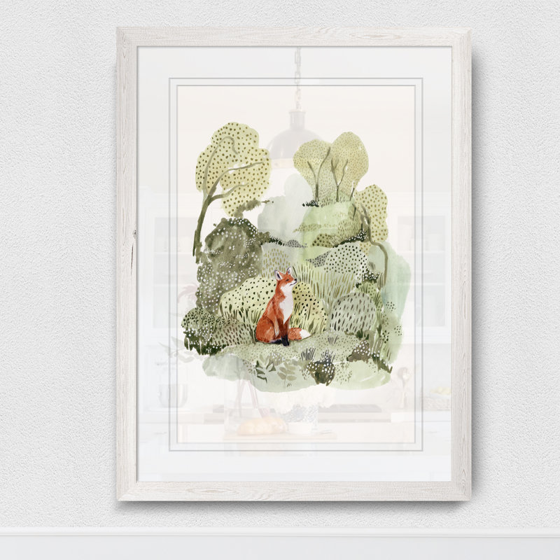« fox glen i » par paul cezanne-reproduction d’art sur cadre photo, Encadré par un papier blanc, Blanc
