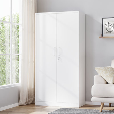 Delvale 6 - Shelf Steel Storage Cabinet ( 70.87'' H x 31.5'' W x 15.7'' D)