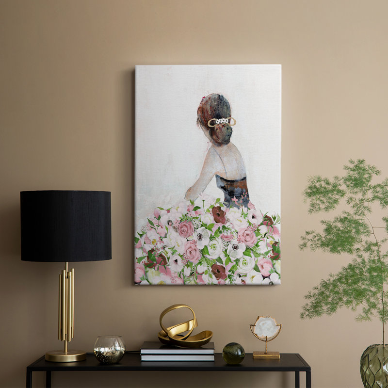 Magnifique Contemplation florale II - galerie Cavas sur mesure, H 60 po x l 40 po