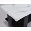 Ensemble de 3 tables basses modernes en faux marbre gris, fabrication robuste et amp; Assemblage facile pour le salon