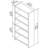 Echo 66" H x 32" W Standard Bookcase-70273213
