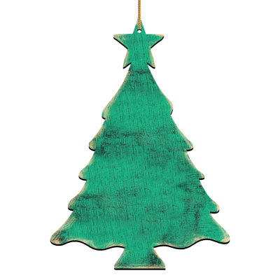 5'' Wood Holiday Shaped Ornament