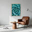 Art mural sur toile bleu sarcelle-132731625