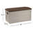 Suncast 78 Gallon Water Resistant Resin Deck Box with Wheels in Light Taupe/Mocha