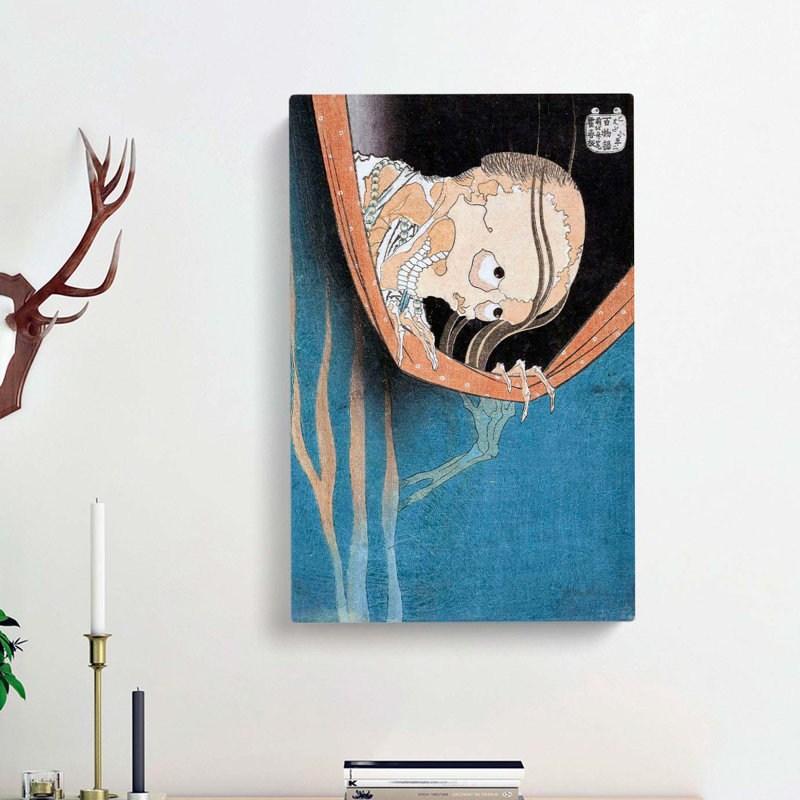 The Phantom Of Kohada Koheiji by Katsushika Hokusai - Wrapped Canvas Painting, 60cm H x 40cm W x 3cm D