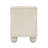 Tourmaline Wood & Rattan Wavy Nightstand-536138129
