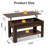Sparta Lift-Top Coffee Table with Storage & Open Shelf, Modern Coffee Table, Square Coffee Table for Living Room, and Home Office-529555330