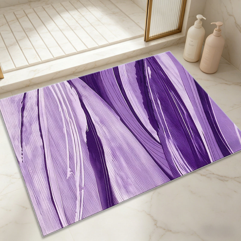 Abstract Brushstroke Purple   area rugs for Living Room, Soft and Comfortable, Suitable for all seasons, easy to maintain, machine washable Indoor floor mat, Under Table Farmhouse suitable for Bedroom, Dining Room, Study,  Balcony, Home Decor Patio