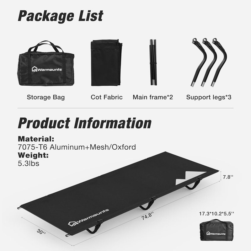 Cot, Black