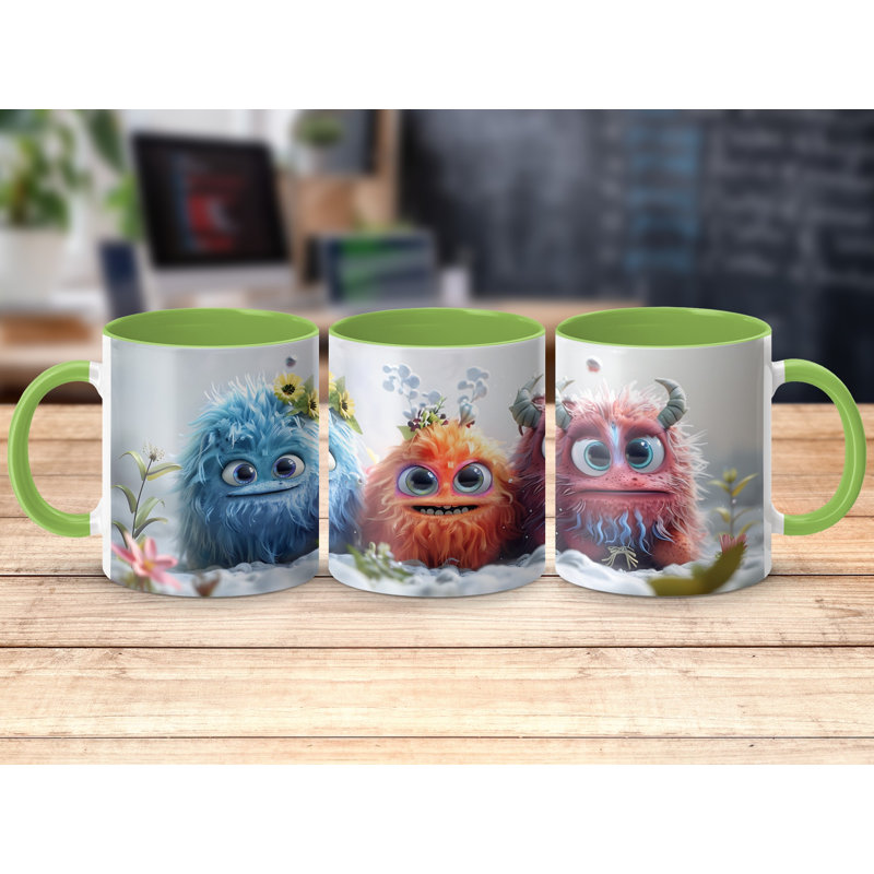 Ceramic Coffee Mug, Light Green